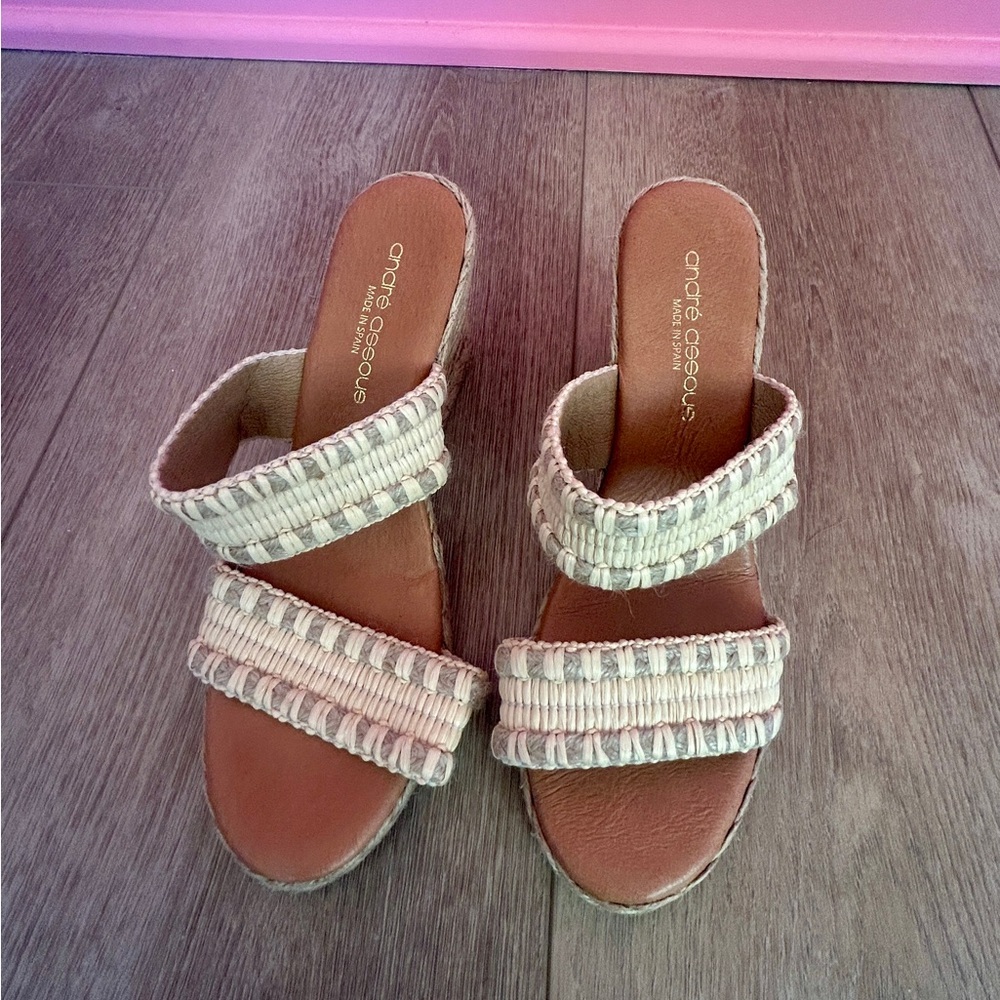 Nolita Raffia Wedge Slide Sandal (Women)
André Assous